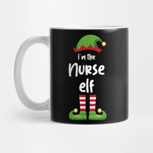 I'm The Nurse Elf Family Matching Christmas Pajama Gifts Mug